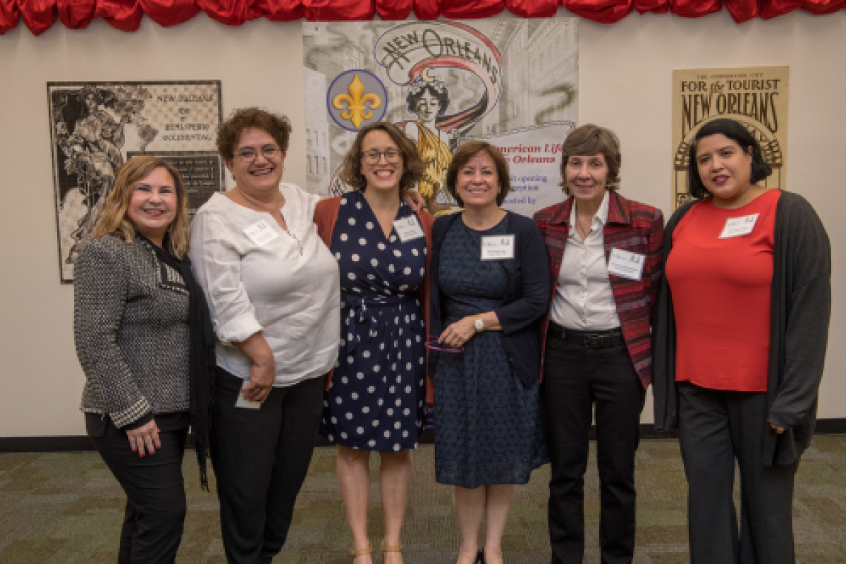 LAL staff, from left: Carol Ávila, Verónica Sánchez, Rachel Stein, Hortensia Calvo, Christine Hernández, and Penelope Ojeda