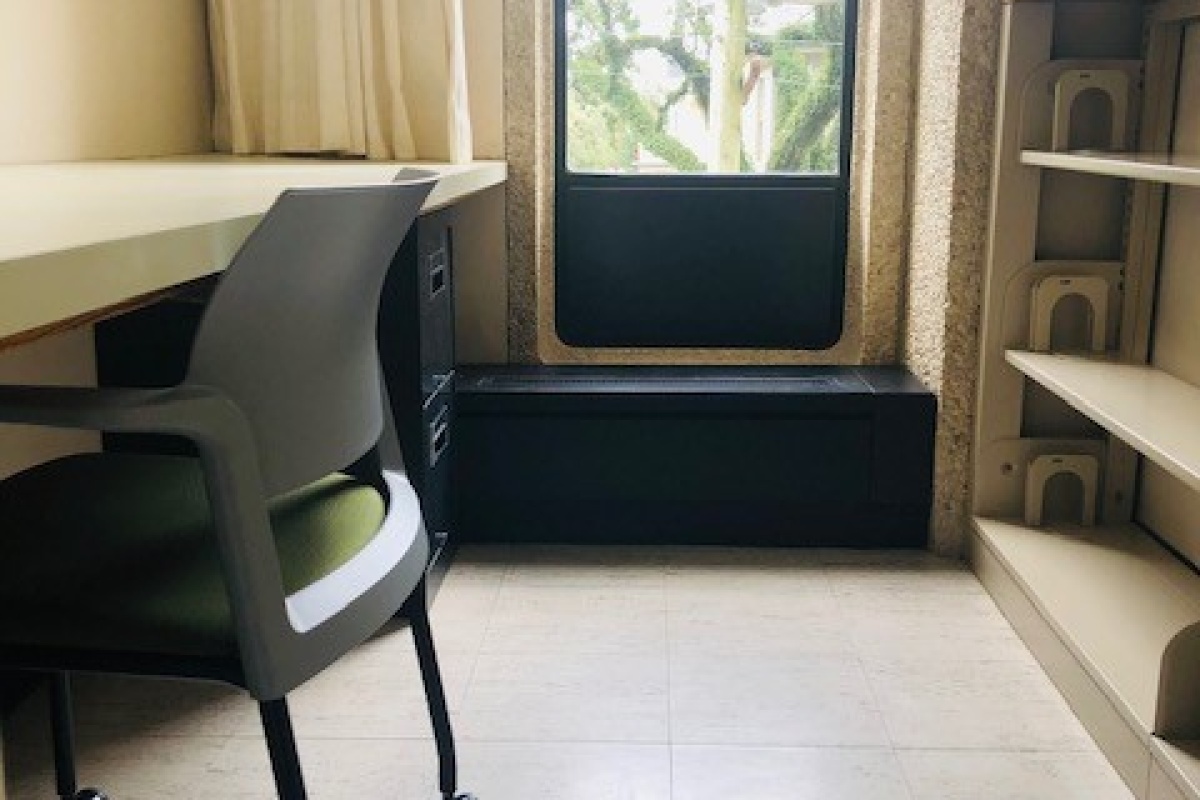 a study room in the Doris Z Stone Library
