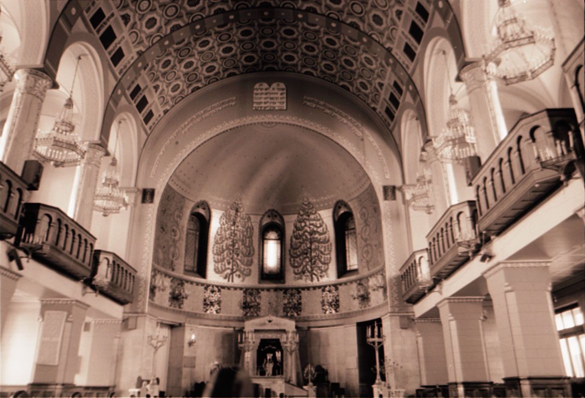 Moscow Choral Synagogue (Moscow, Russia) — Built between 1886 and 1891, this historic synagogue was the only one permitted to operate during the Soviet era and features distinctive Lebanese cedar mosaics from Sites of Jewish Culture and Memory in Russia website.